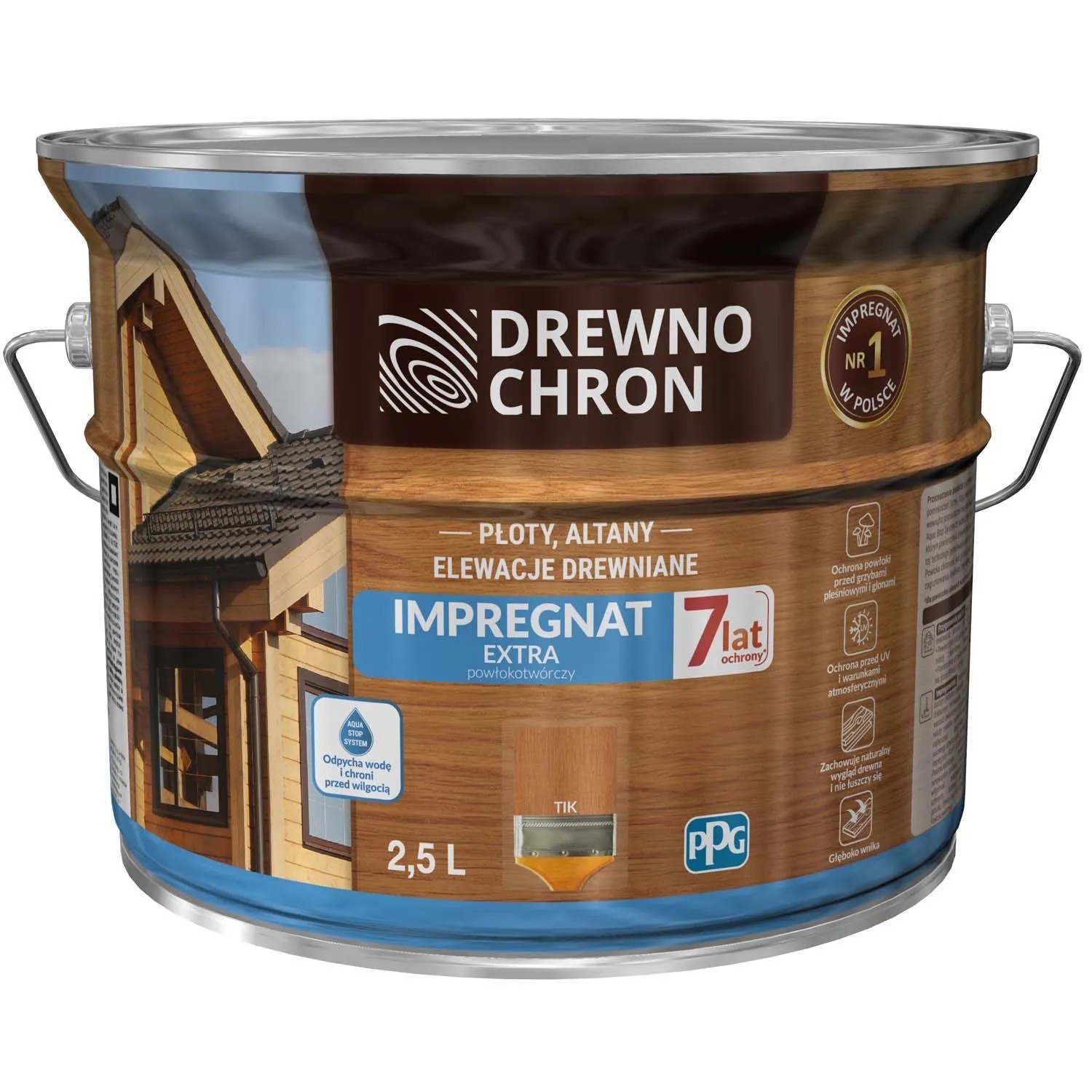 Drewnochron Impregnat Extra powłokotwórczy tik - 2,5L