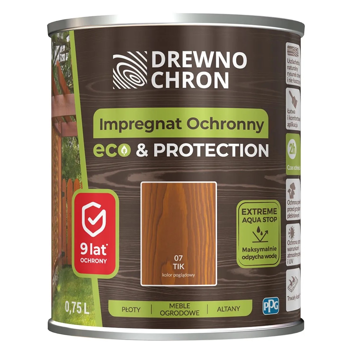 Drewnochron Impregnat ochronny Eco & Protection tik 0,75L