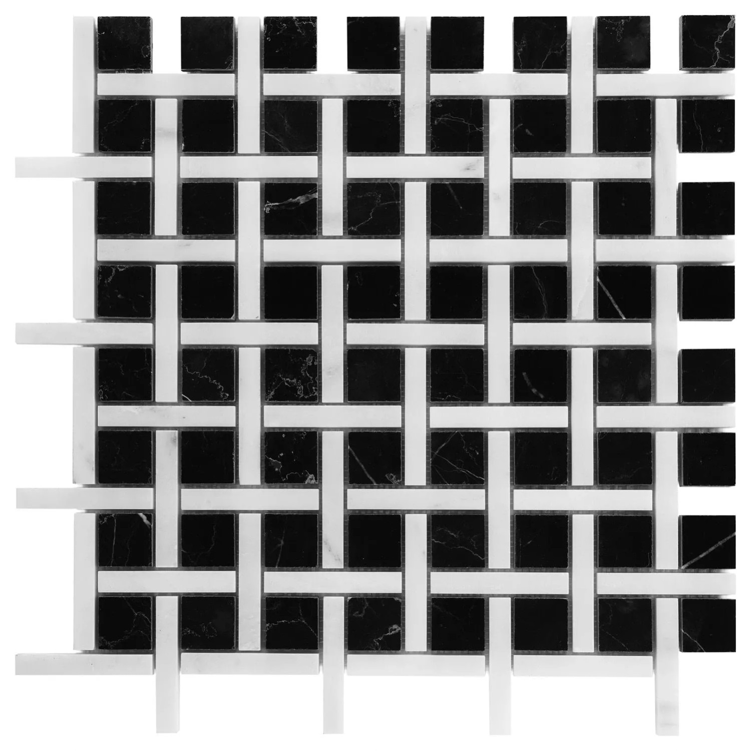 Mozaika Pure black BW02 30,5 x 30,5 cm