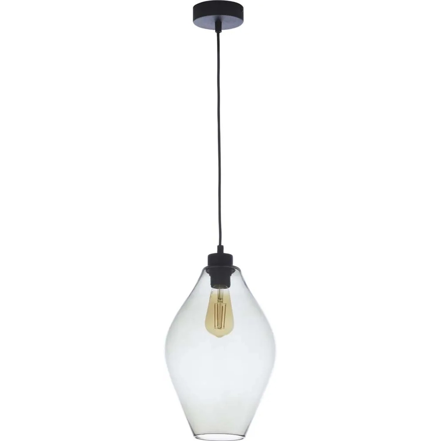 TK Lighting Lampa wisząca TULON transparentna 1x60W E27
