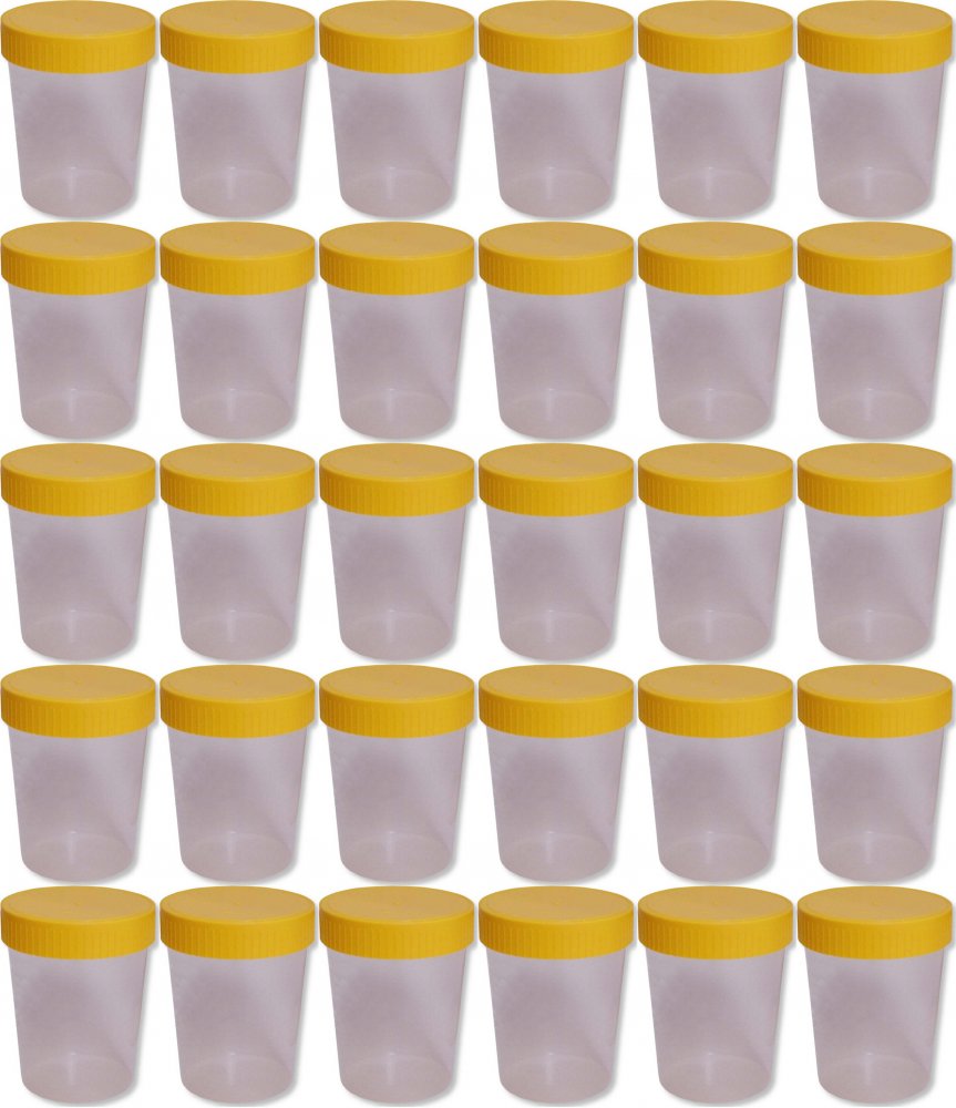 200x Pojemnik na mocz z nakrętką , niesterylny, 100ml, 1 sztuka