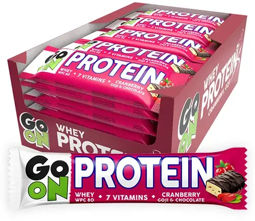 24x Baton Sante Go On, żurawinowy, 50g