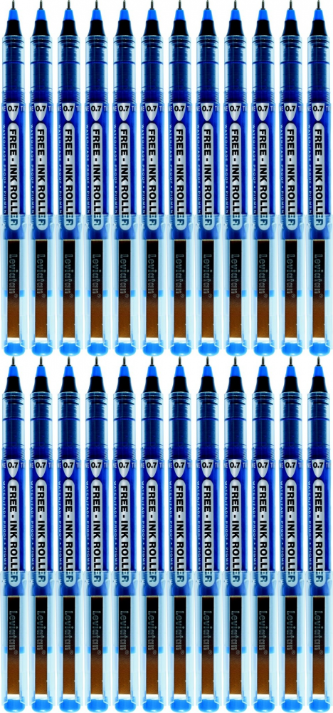 24x Pióro kulkowe kapilarne Leviatan CFR-155NP, 0.5mm, niebieski