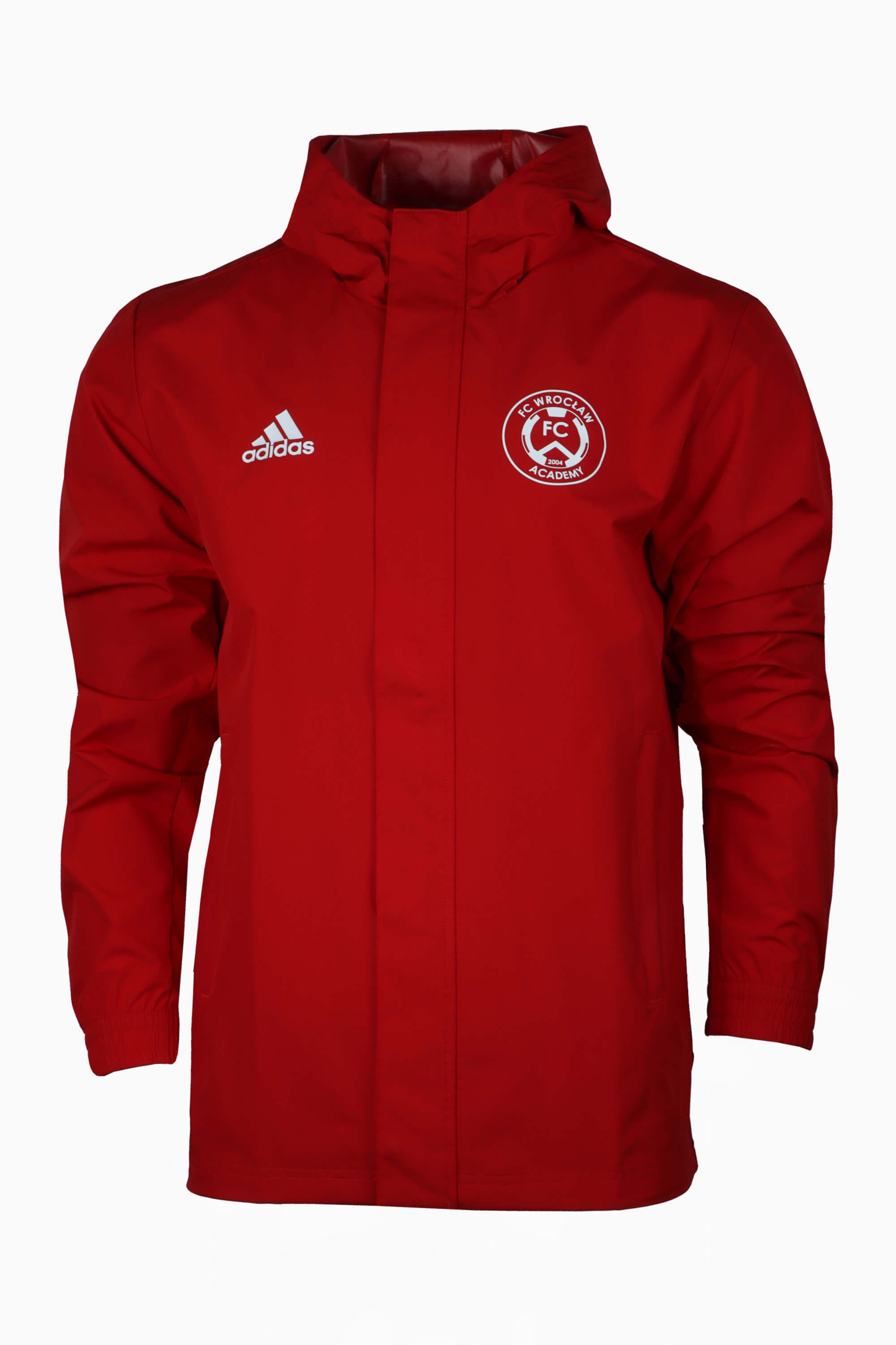 Kurtka adidas FC Wrocław Academy 23/24 All-Weather Junior - Czerwony