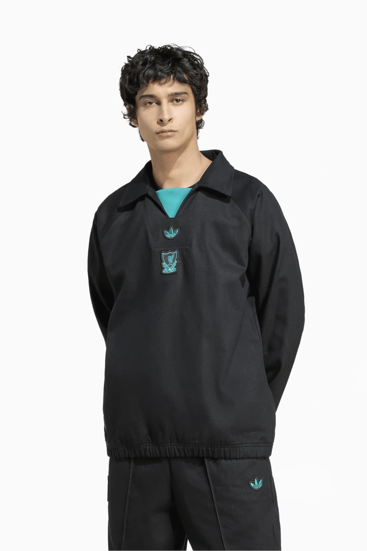 Bluza adidas Liverpool FC 25/26 Terrace Icons Drill - Czarny