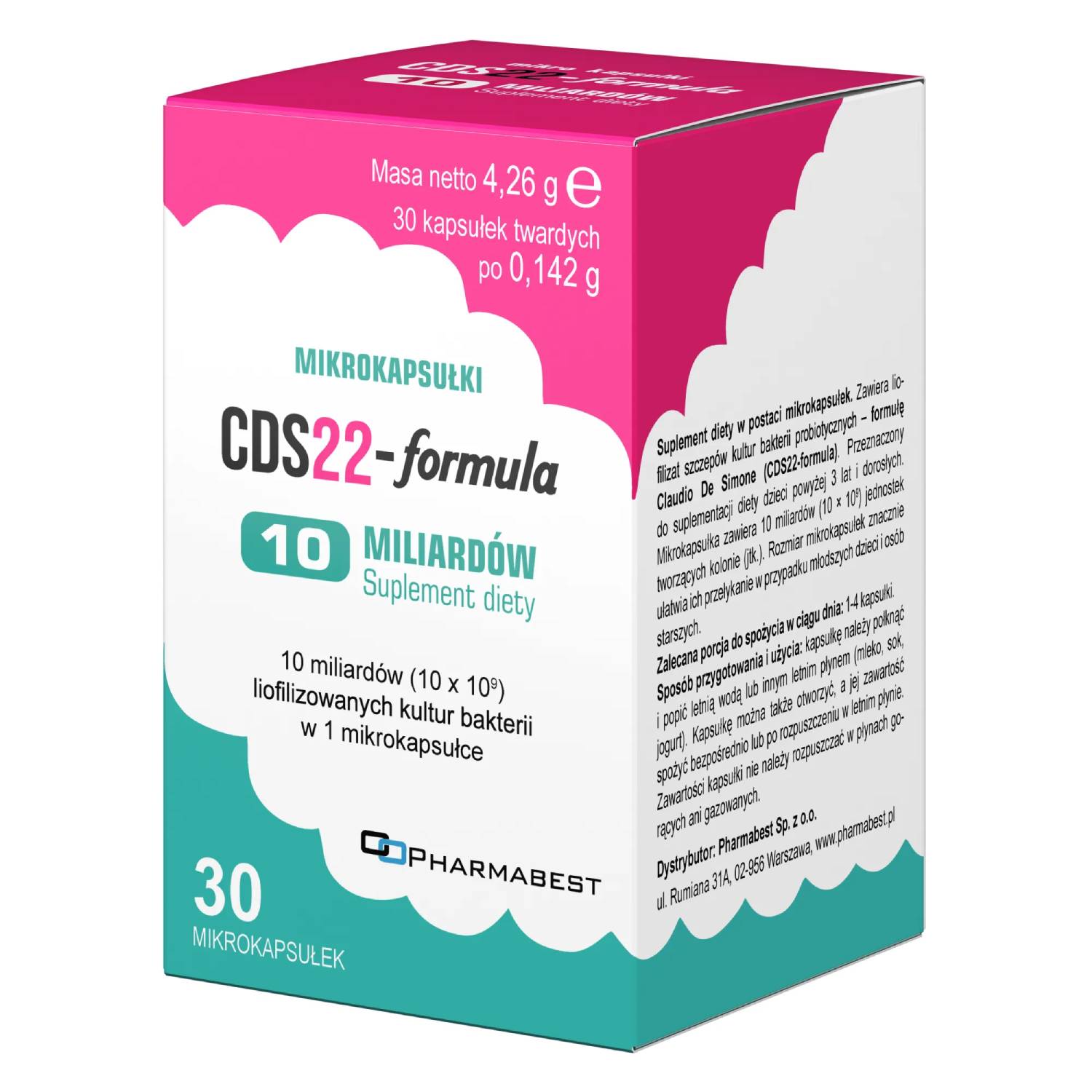 Cds22-formula mikrokapsułki 10 miliardów, 30 sztuk (data ważności: 31.08.2026)