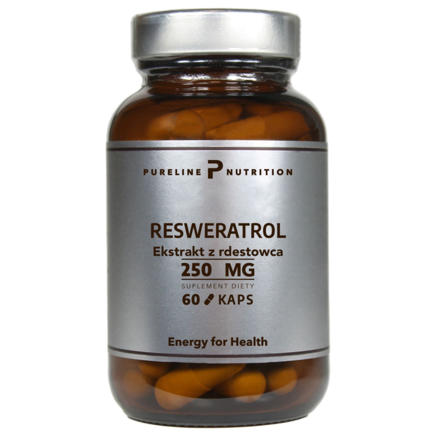 Pureline nutrition resweratol 250 mg, 60 kapsułek
