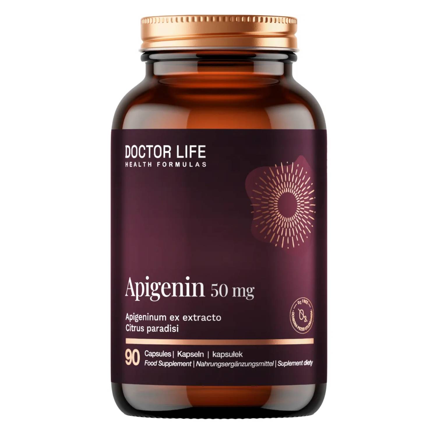Doctor life apigenin 50 mg, 90 kapsułek