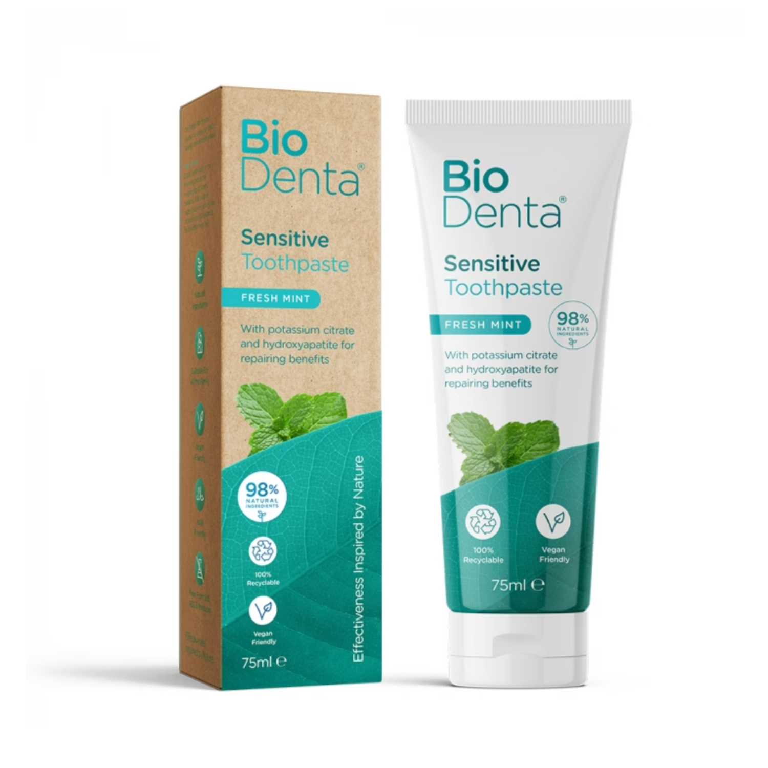 Biodenta - sensitive pasta do zębów, fresh mint, 75 ml (data ważności: 30.06.2026)