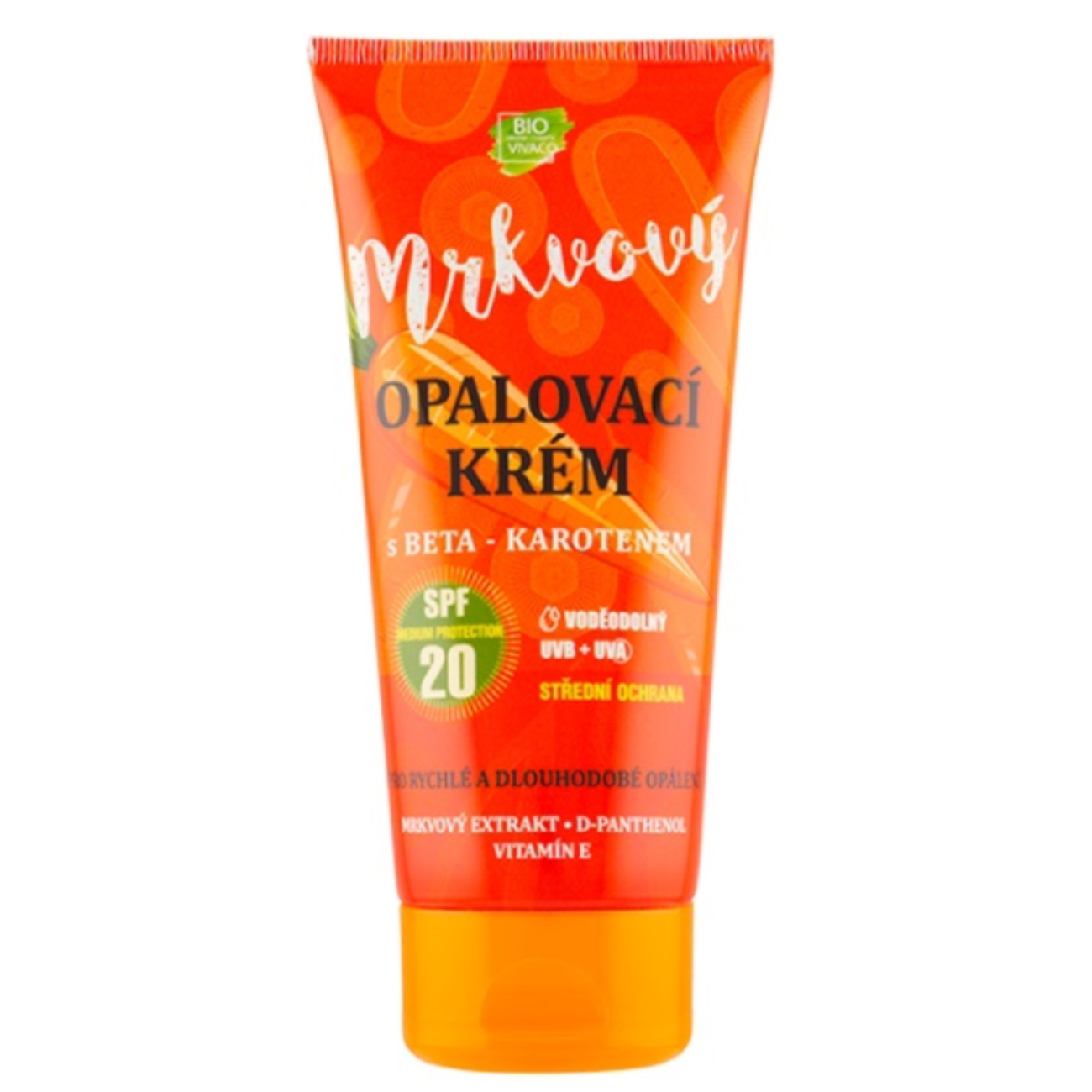 Vivaco - krem przeciwsłoneczny z ekstraktem z marchwii spf20, 200 ml
