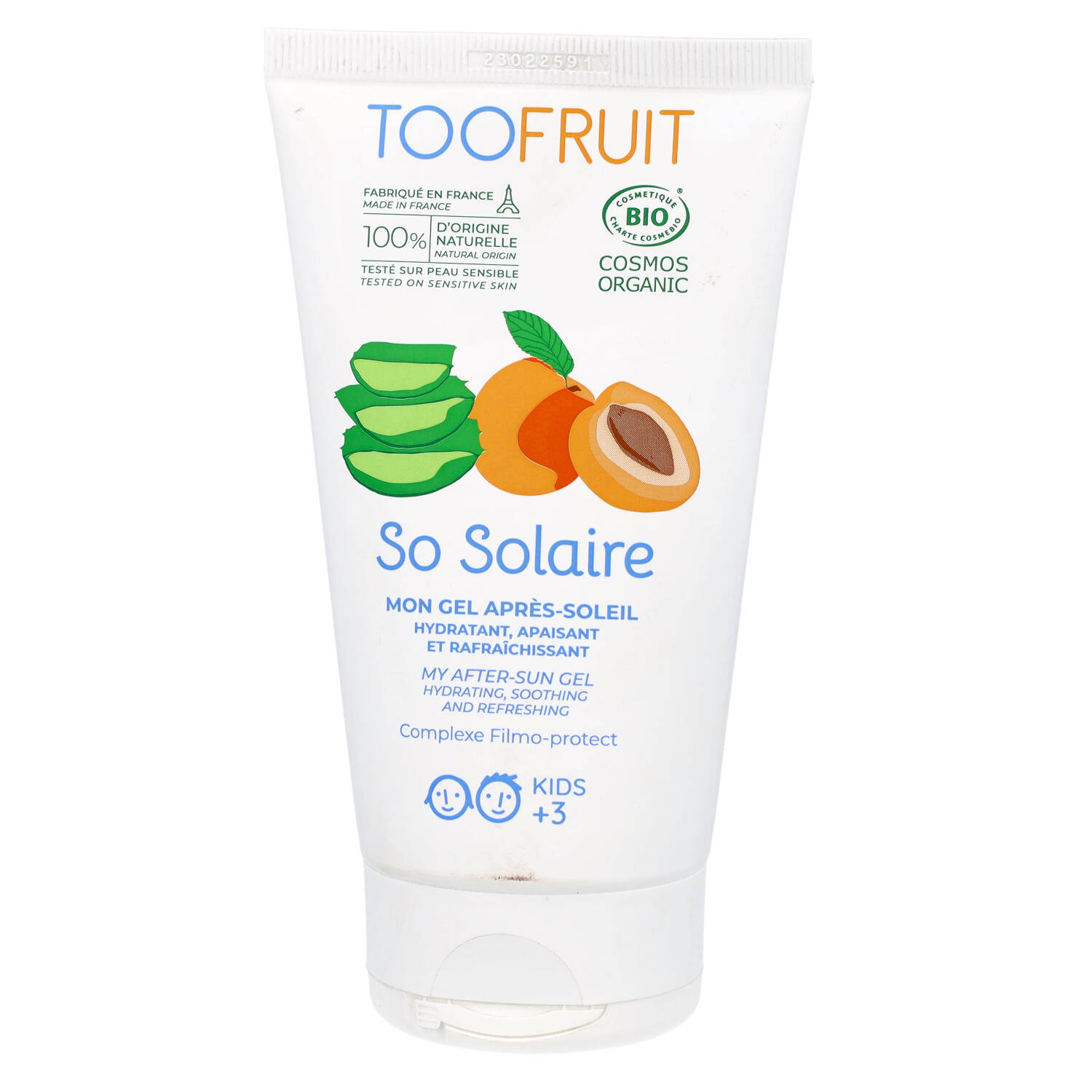 Toofruit - żel po opalaniu dla dzieci, morela i aloes, 150 ml (data ważności: 30.09.2026)