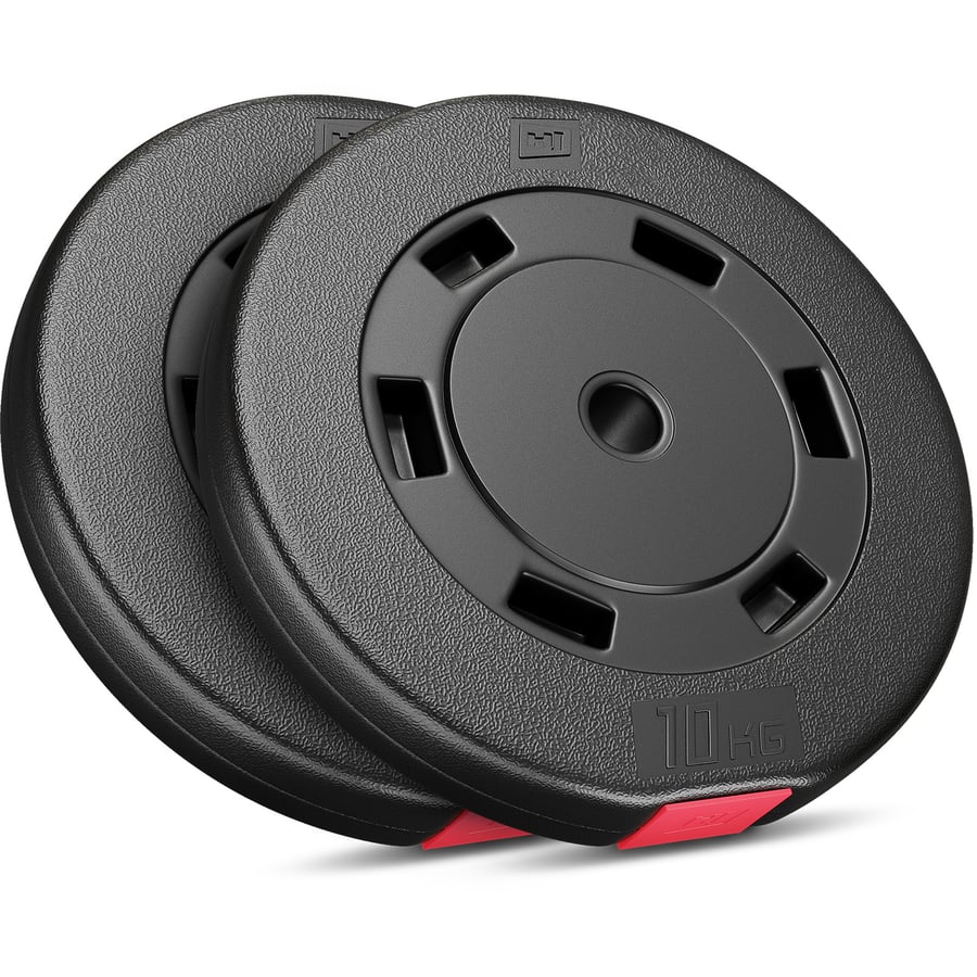 Ensemble de disques d’haltères en plastique 20 kg 2 x 10 kg