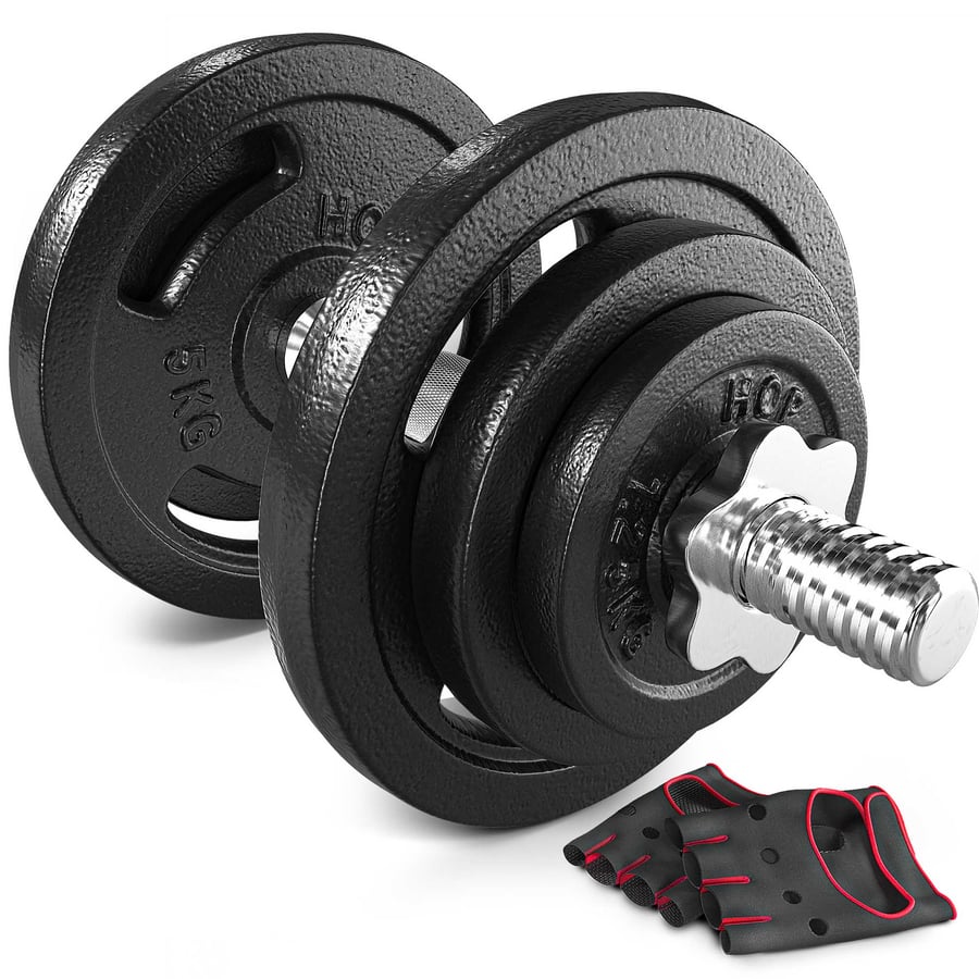 Gusseisen Kurzhantelset 20kg 1x20 kg
