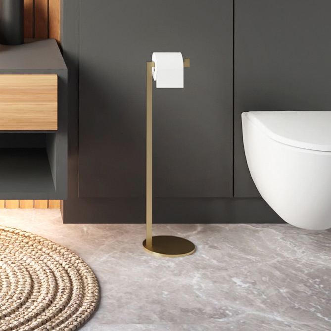 Baltica Design Kari stojak na papier toaletowy złoty - Wysyłka w 24h