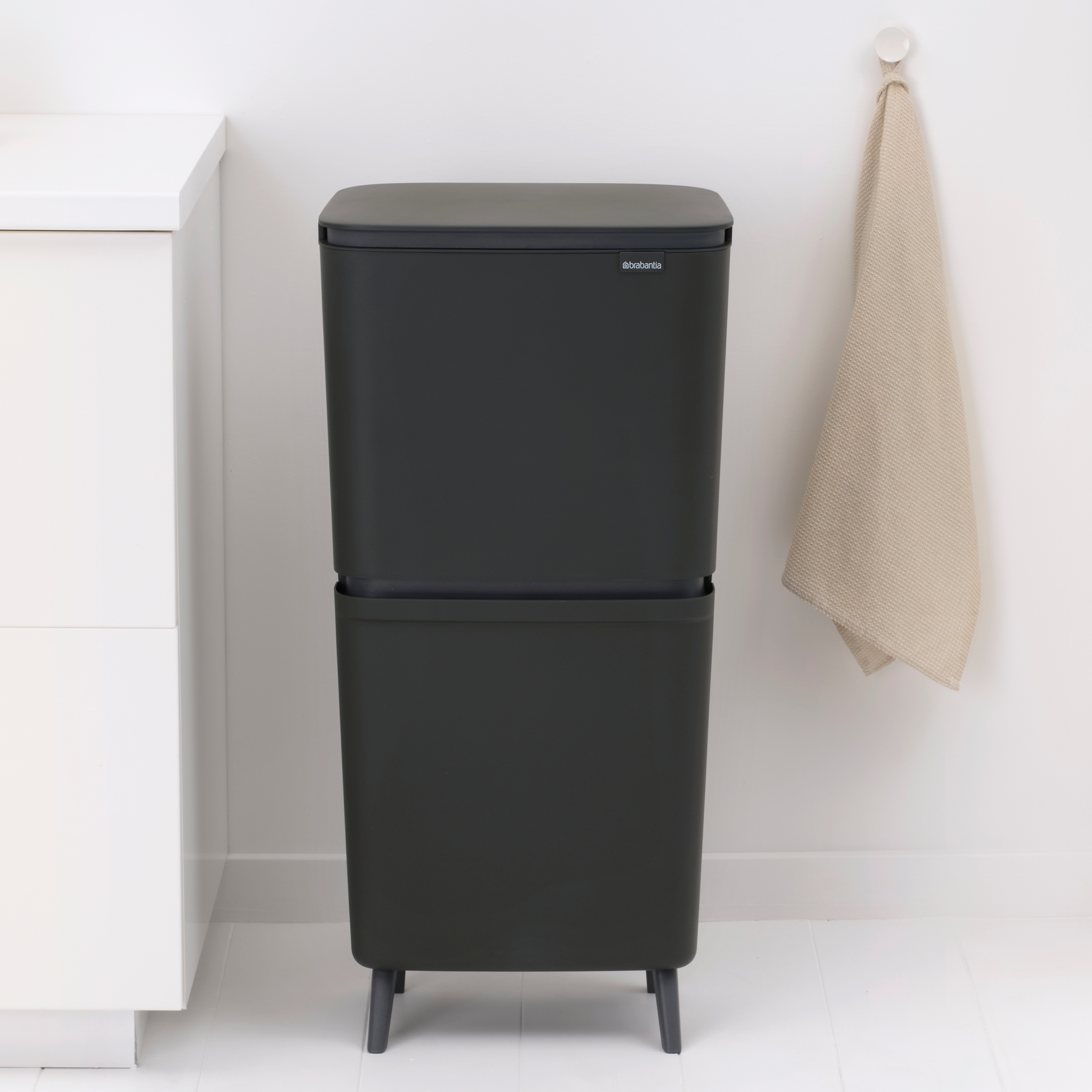 Brabantia SortUp Hi sortownik na odpady 45 l Dark Grey 275067