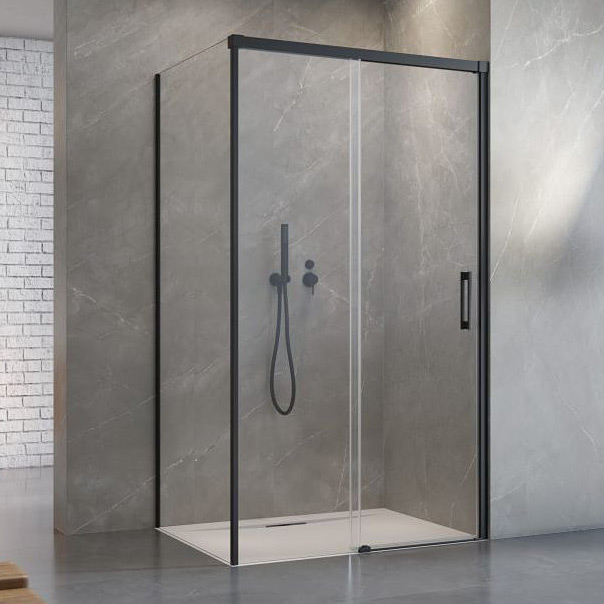 Radaway Idea Black KDS drzwi prysznicowe 120 cm prawe czarny/szkło przezroczyste 10115120-54-01R - Wysyłka w 24h