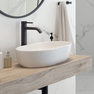 Oltens Hamnes umywalka 47,5x34 cm nablatowa owalna z powłoką SmartClean biała 40809000 - Wysyłka w 24h