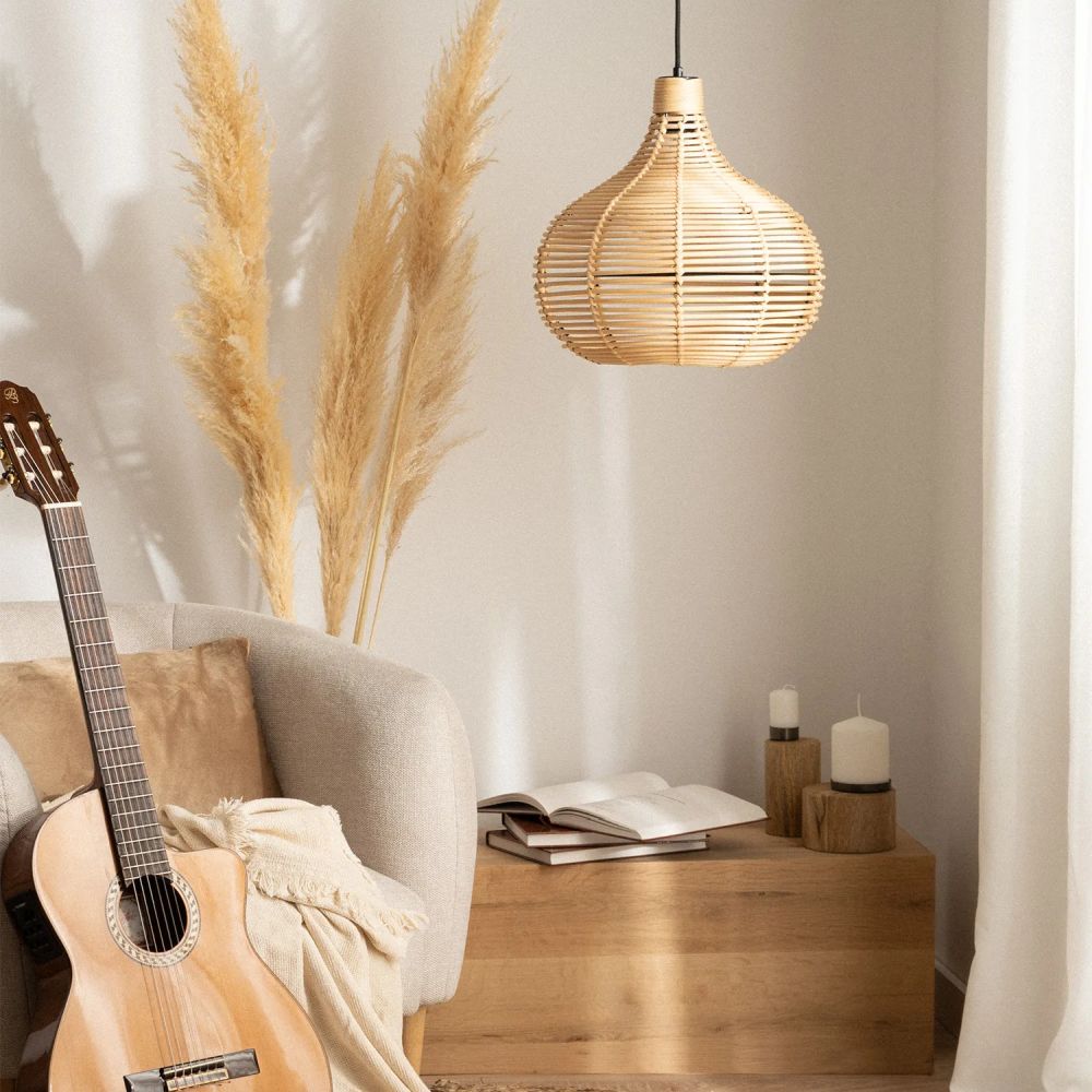 Abruzzo Boho Lidia lampa wisząca 1x40 W brązowy ABR-LW16-BH-E27