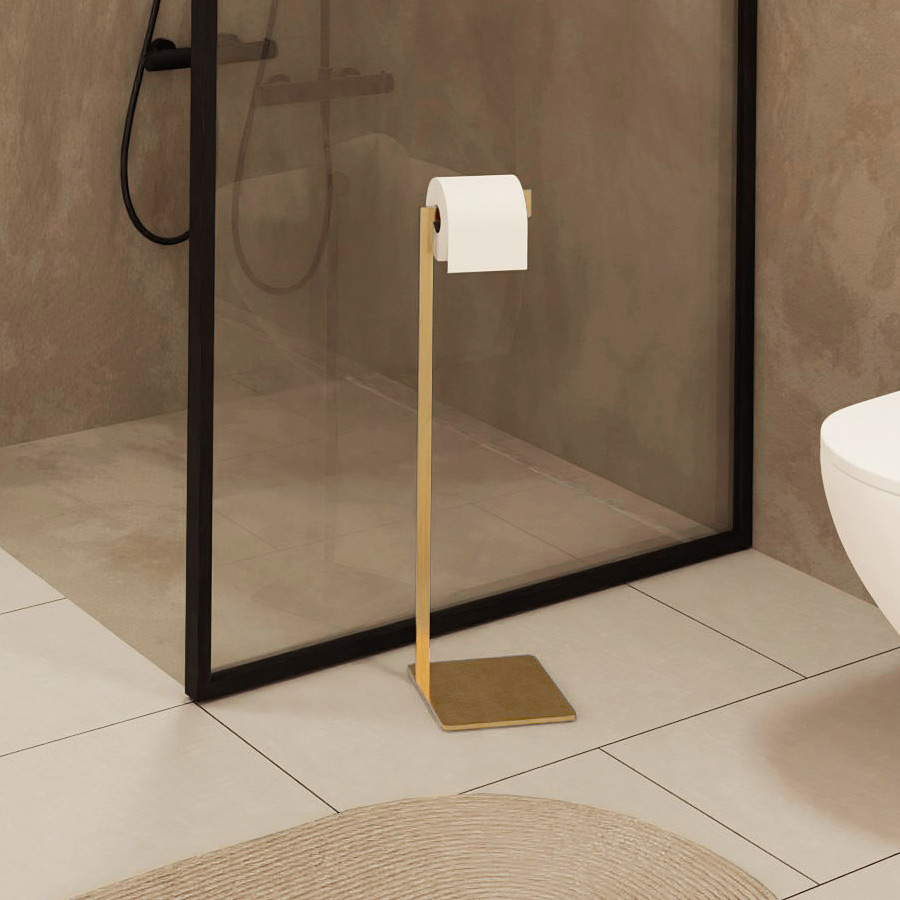 Baltica Design Siv Gold stojak na papier toaletowy złoty