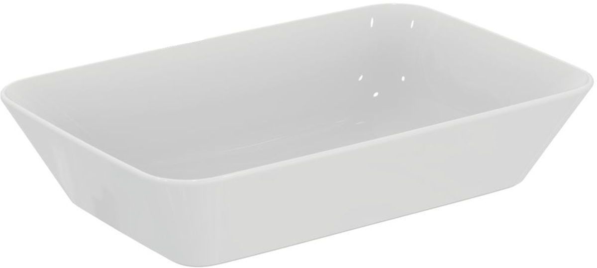 Ideal Standard Connect Air umywalka 60x40 cm nablatowa prostokątna biały połysk E034801