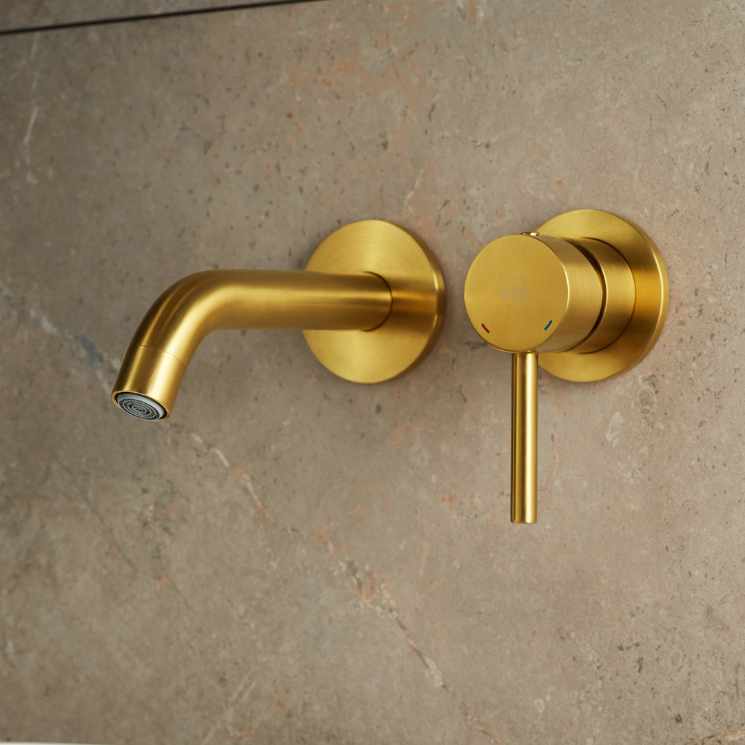 KFA Armatura Moza Gold bateria umywalkowa podtynkowa złoty szczotkowany 5039-810-31 - Wysyłka w 24h