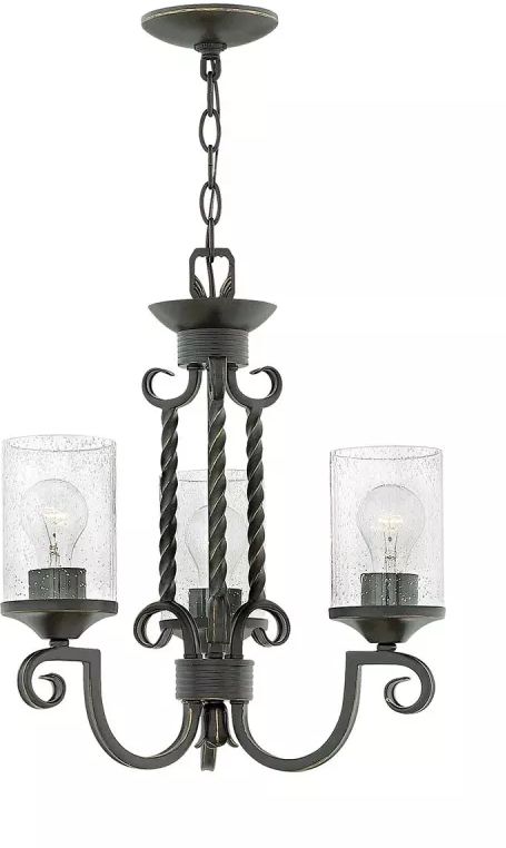 Elstead Lighting Casa lampa wisząca 3x60 W czarna HK-CASA3