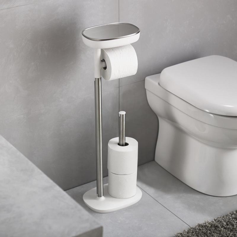 Joseph Joseph Easy Store stojak na papier toaletowy stal/biały 70518