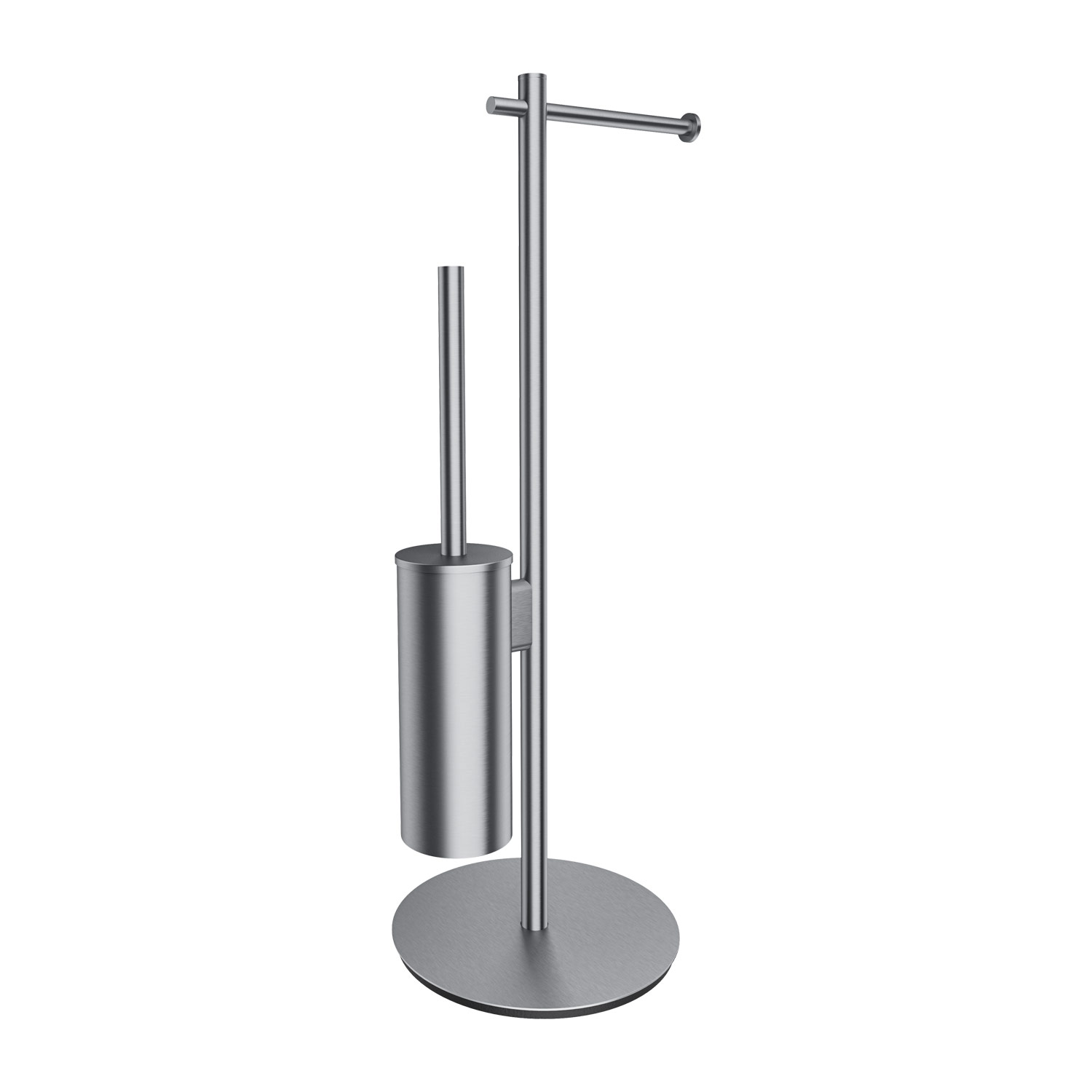 Omnires Modern Project stojak na papier toaletowy ze szczotką WC nikiel MP60810NI - Wysyłka w 24h