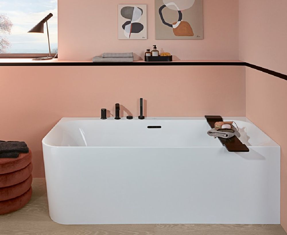 Villeroy & Boch Loop & Friends wanna przyścienna 180x80 cm prostokątna prawa biała UBA180LSF9CR00V-01