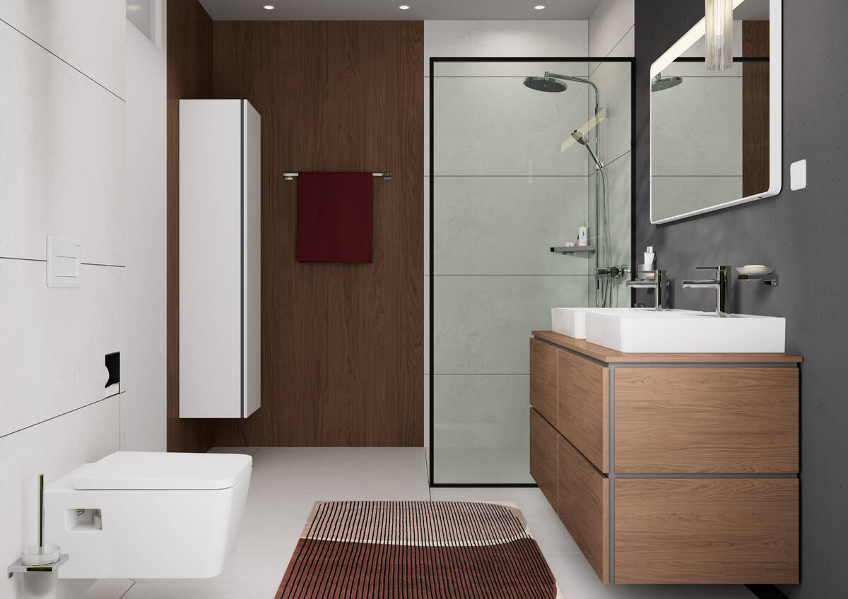 Hansgrohe Xilesa E blat naszafkowy 137,5x55 cm dąb 54274550