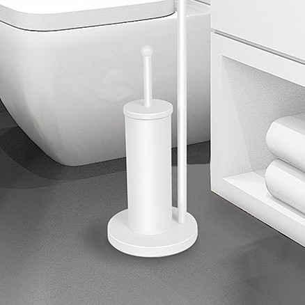 Sepio stojak na papier toaletowy ze szczotką WC biały mat 10STOLAZ104WH - Wysyłka w 24h