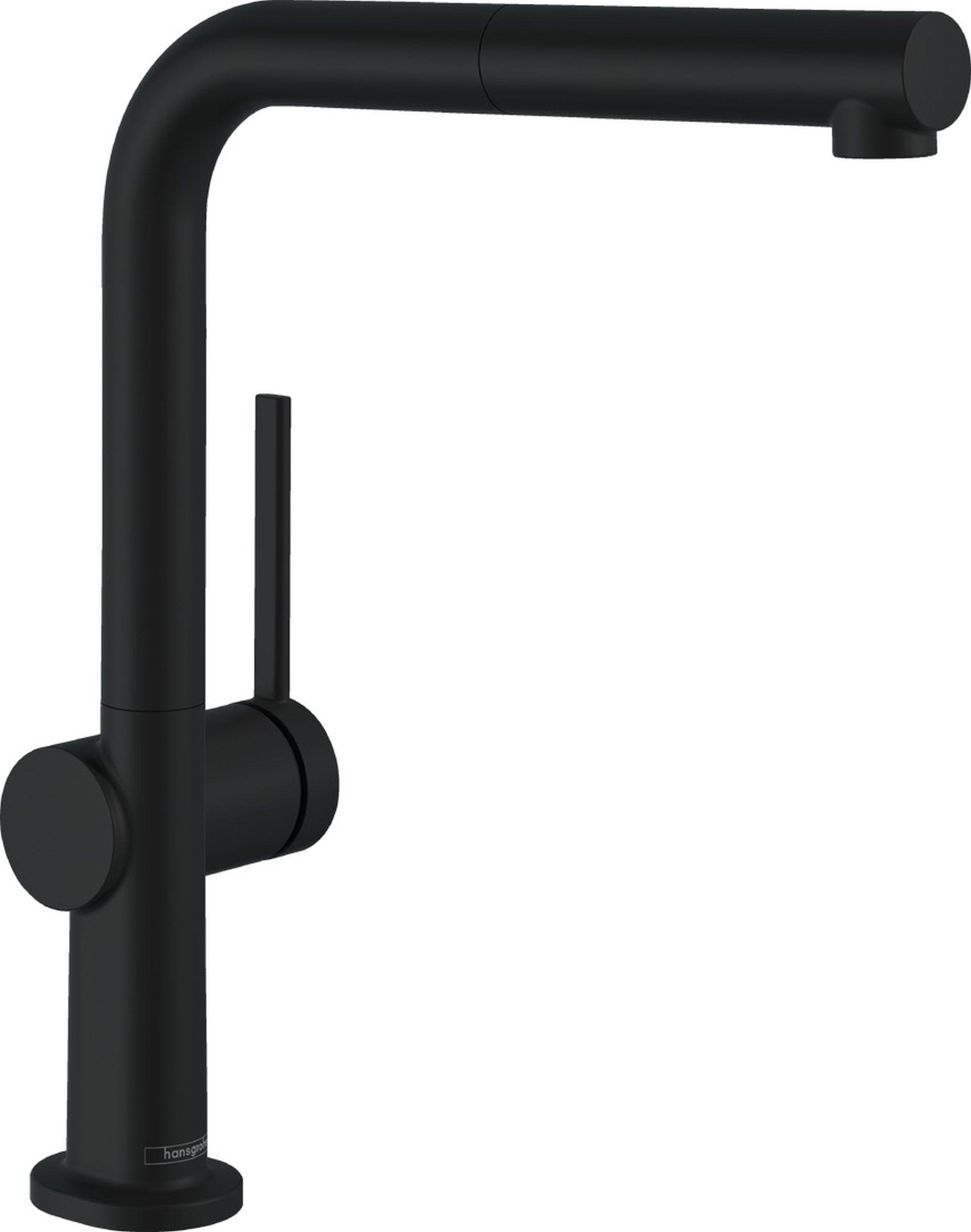 Hansgrohe Talis M54 bateria kuchenna stojąca z wyciąganą wylewką czarny mat 72860670