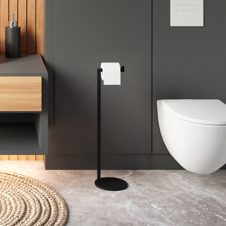 Baltica Design Kari stojak na papier toaletowy czarny