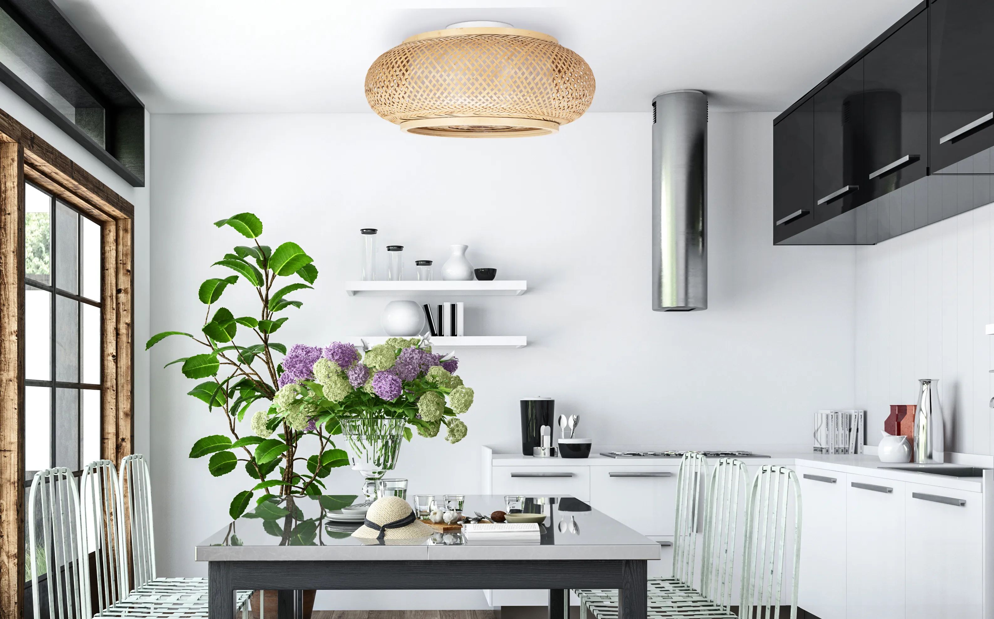 TooLight Boho lampa wisząca 1x60 W drewno OSW-01411