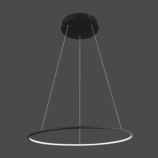 Altavola Design Ledowe Okręgi lampa wisząca 1x55W czarna LA073/P_100_in_3k_black
