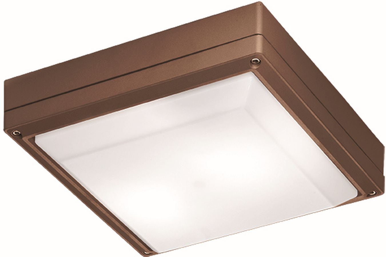 Viokef Leros lampa podsufitowa zewnętrzna 2x18 W biała-brązowa 4049303