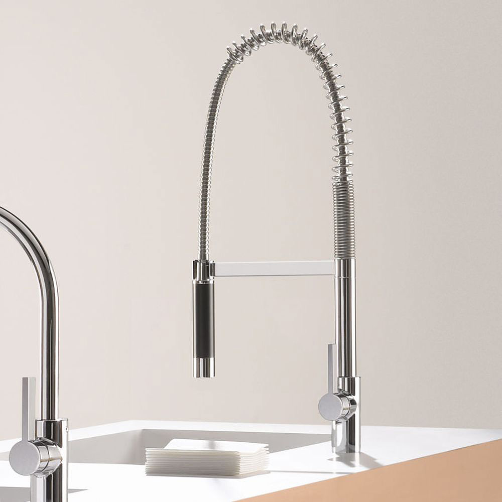 Dornbracht Tara Ultra bateria kuchenna stojąca z wyciąganą wylewką chrom 33860875-00