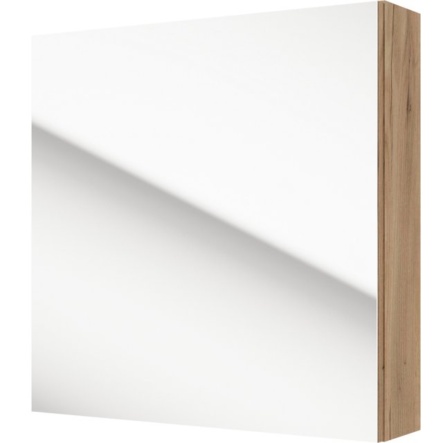 DEFTRANS Szafka łazienkowa wisząca z lustrem PROXI 60 cm dąb craft zł