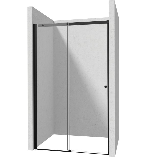 DEANTE Drzwi prysznicowe systemu KERRIA PLUS 120 cm przesuwne nero KT