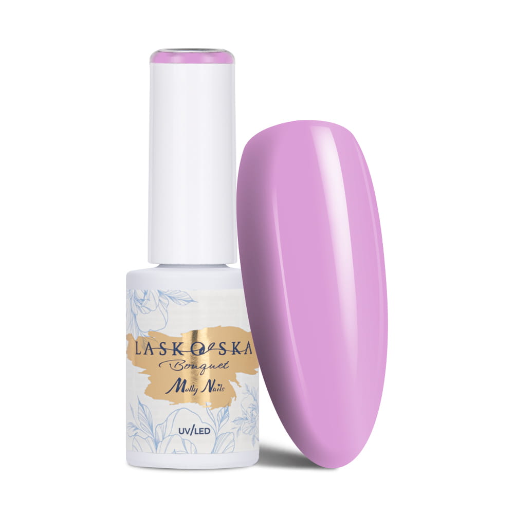 Lakier hybrydowy LED/UV Gel Polish Molly Nails @Bouquet by Laskovska Delavaya HEMA/Di-HEMA Free 7g