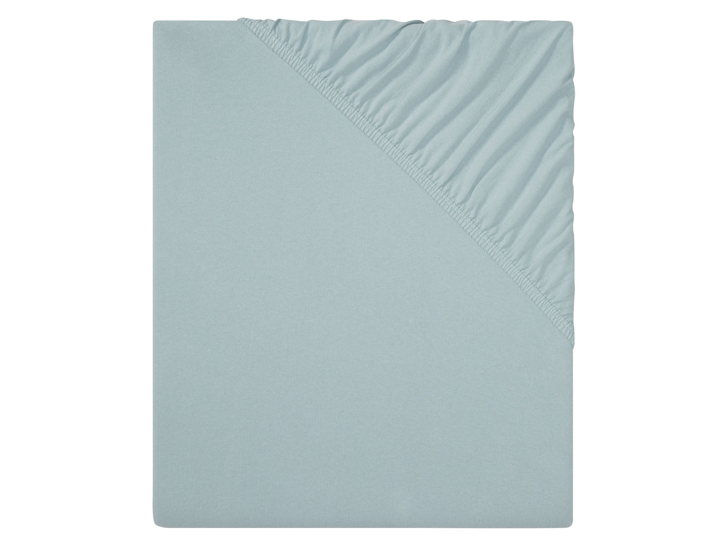 Livarno home Prześcieradło bawełniane z dżerseju z elastanem, 140-160 x 200 cm Niebieski