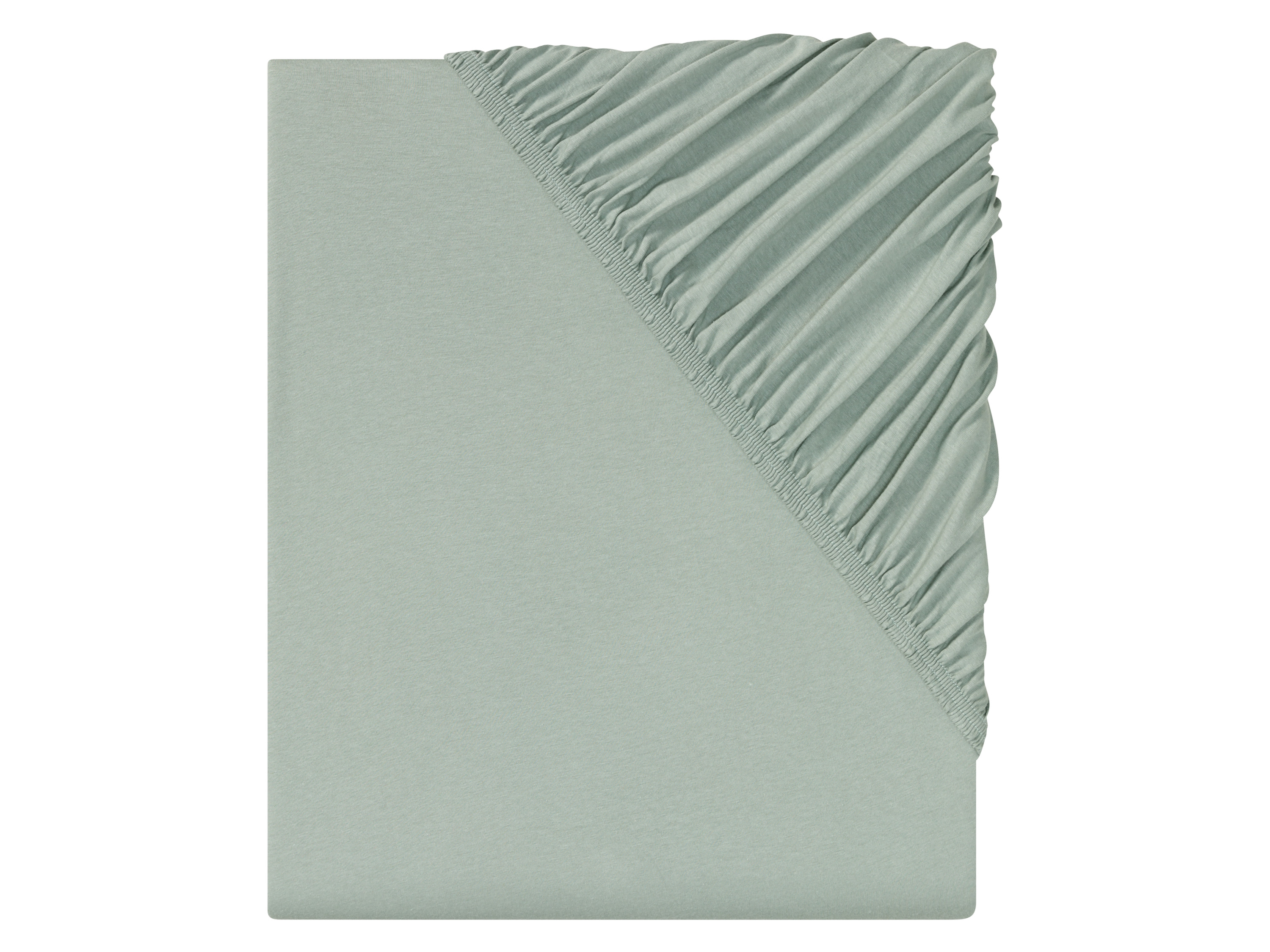 Livarno home Prześcieradło z dżerseju z gumką, 140-160 x 200 cm Zielony