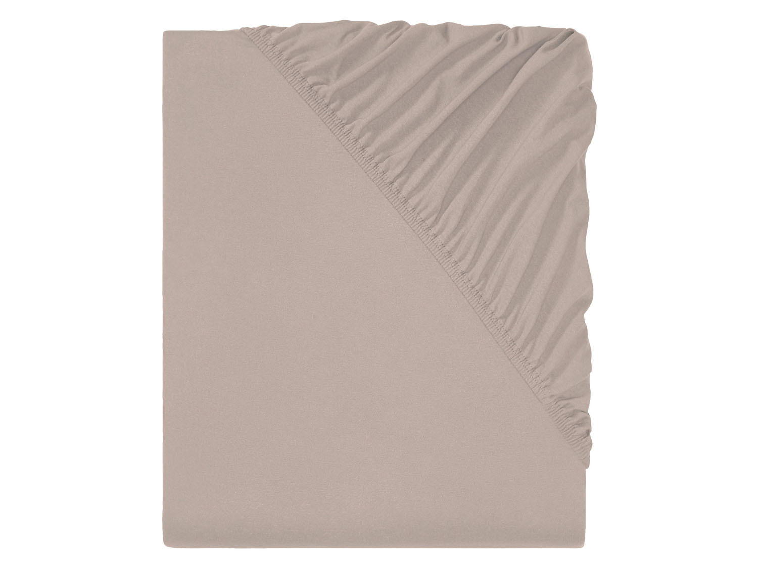 Livarno home Prześcieradło z dżerseju z gumką, 90-100 x 200 cm Brązowy