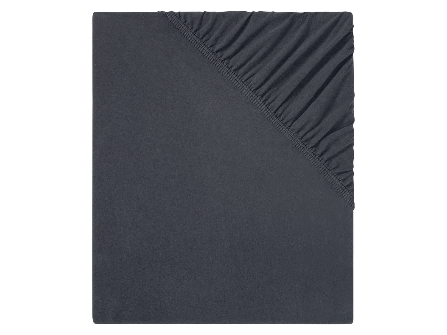 Livarno home Prześcieradło bawełniane z dżerseju z elastanem, 140-160 x 200 cm Szary