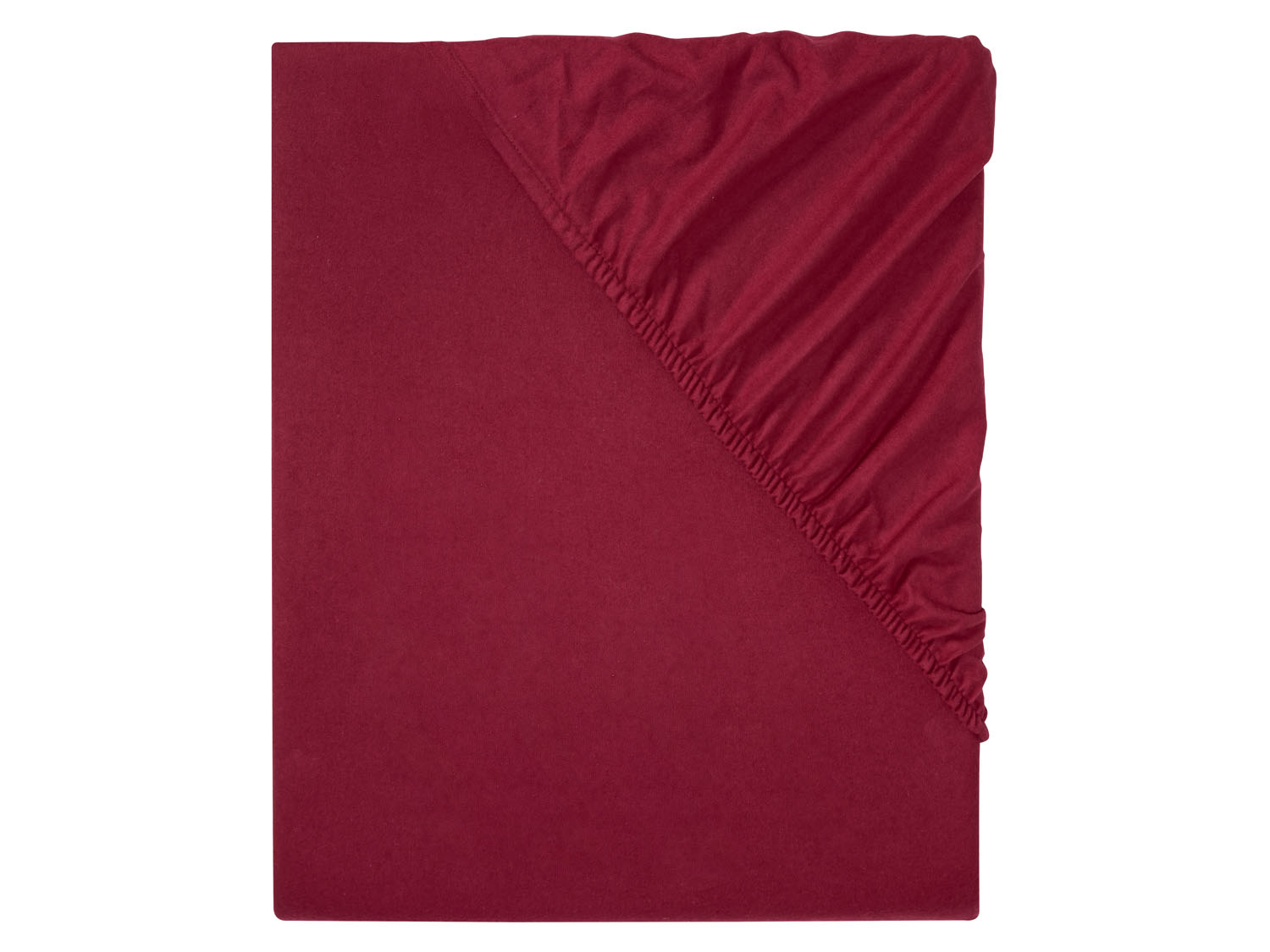 Livarno home Prześcieradło z delikatnej flaneli z gumką 140–160 x 200 cm Czerwony