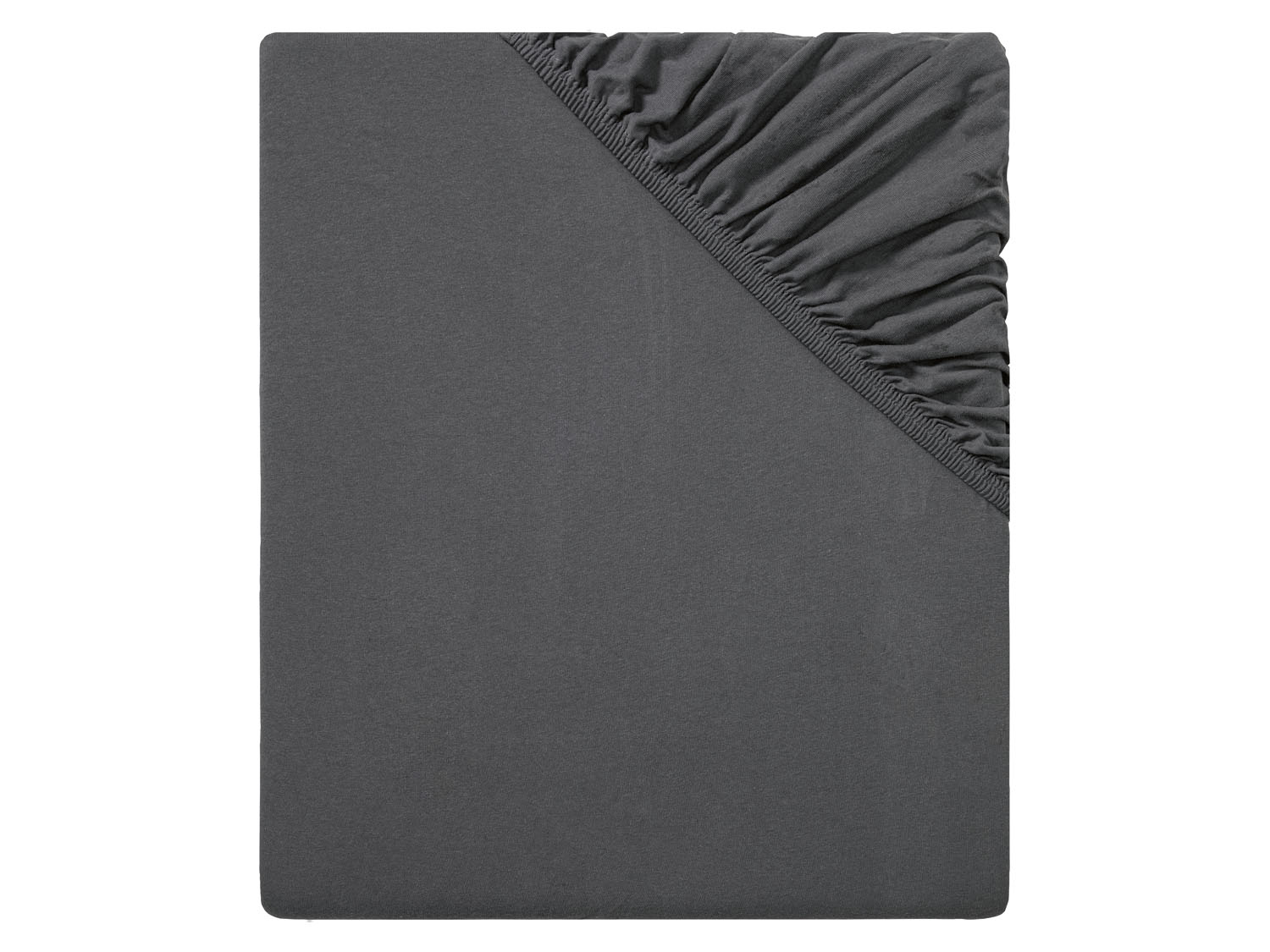 Livarno home Prześcieradło z dżerseju z gumką, 140-160 x 200 cm Antracytowy
