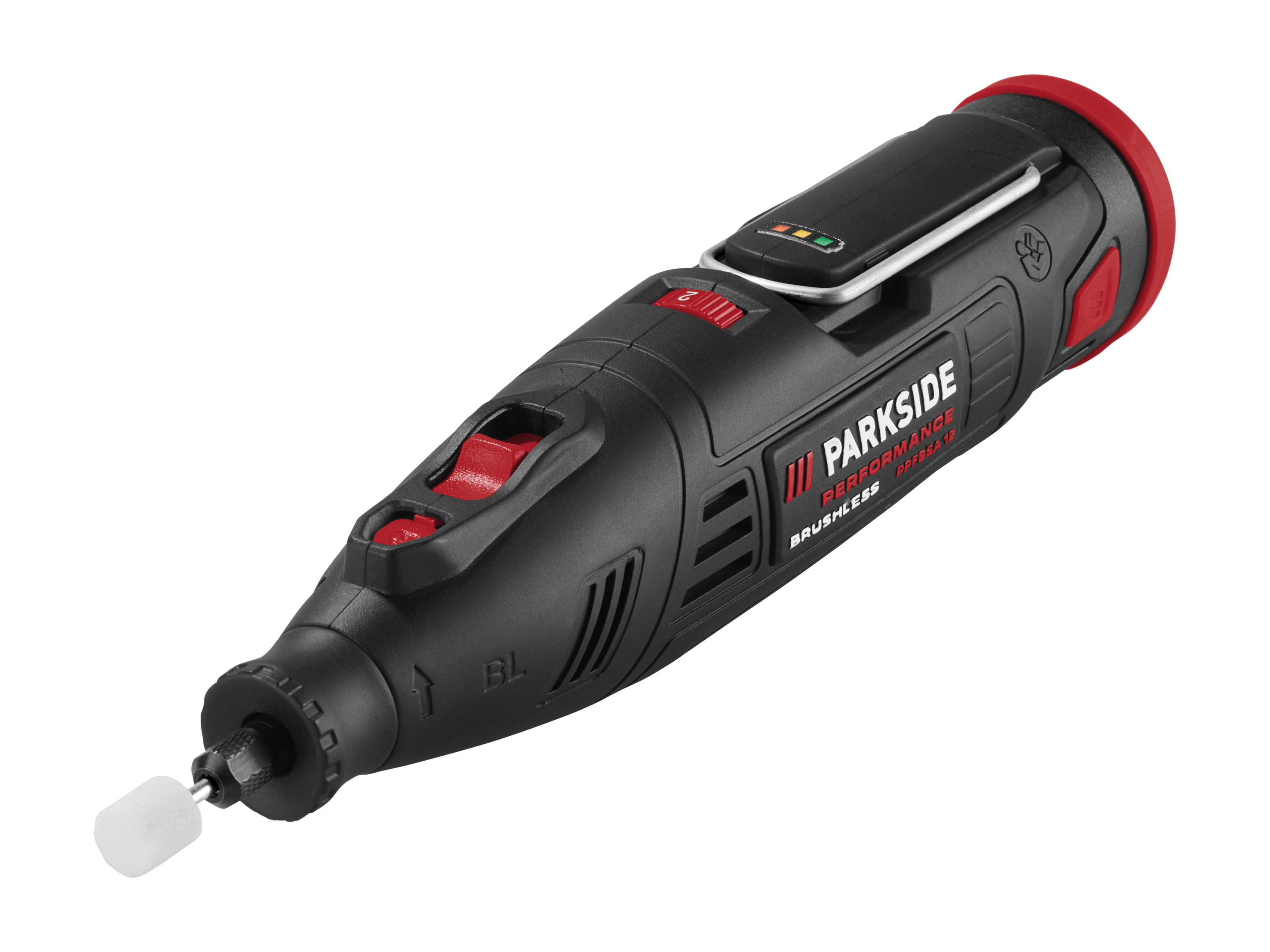 Parkside Performance Akumulatorowa szlifierka precyzyjna, 12 V, Ppfbsa 12 B2 z akumulatorem i ładowarką