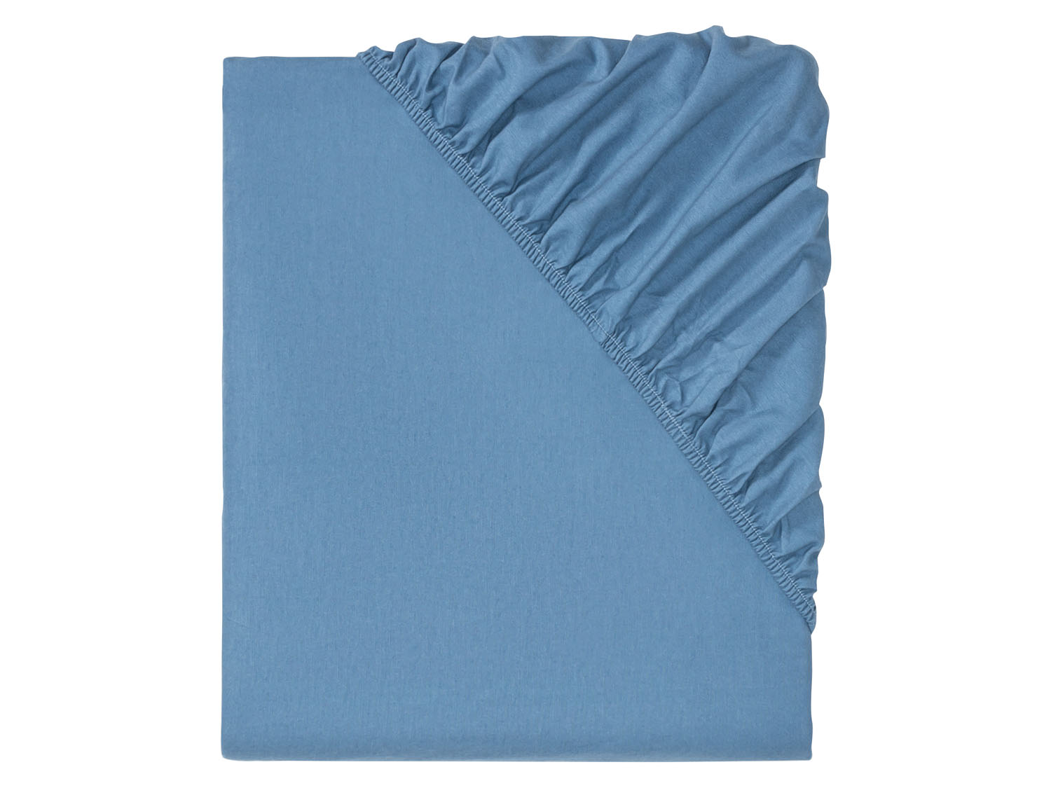 Livarno home Prześcieradło z flaneli z gumką, 140-160 x 200 cm Niebieski