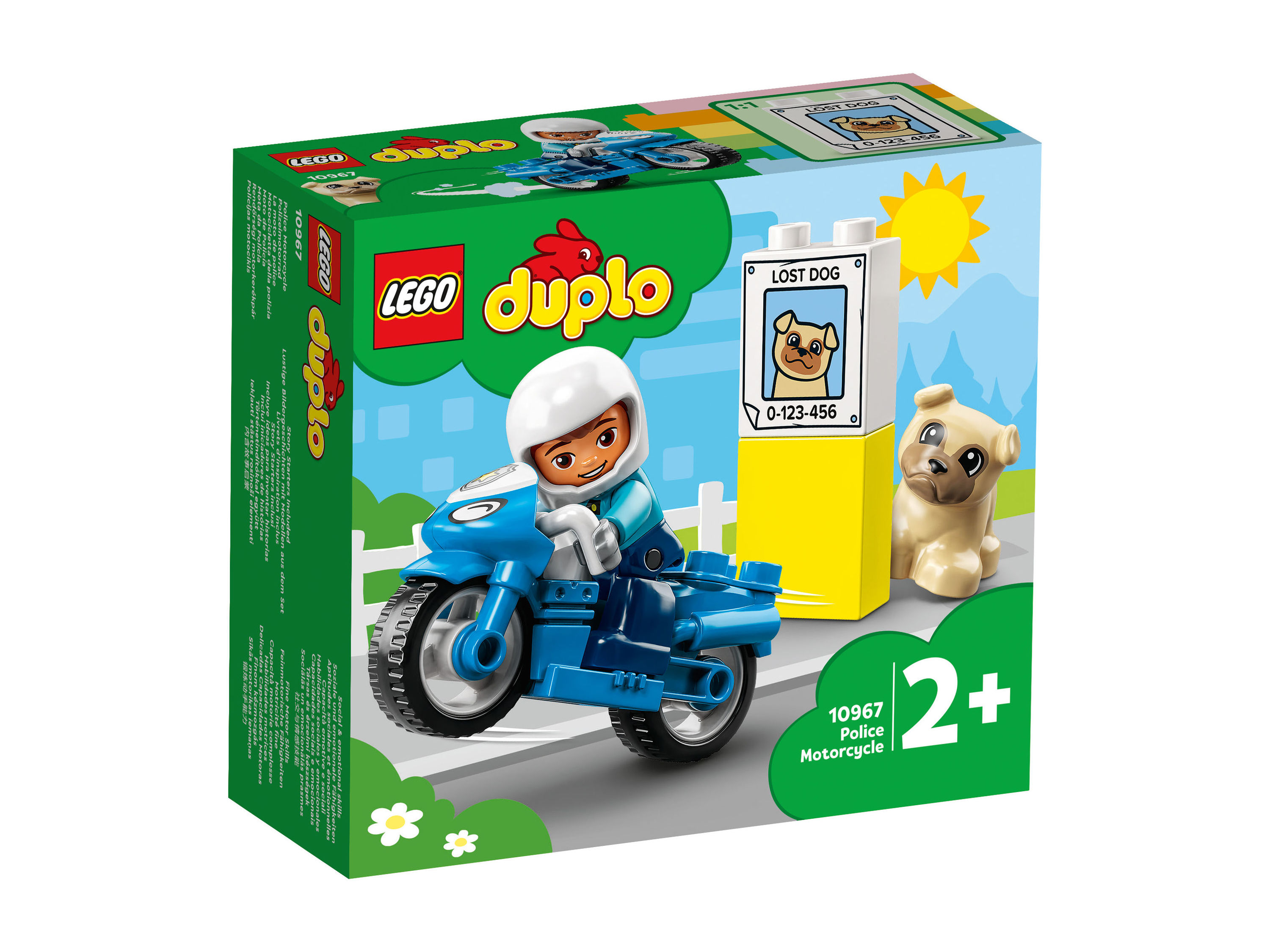 Zestaw klocków Lego Duplo 10967 Motocykl policyjny