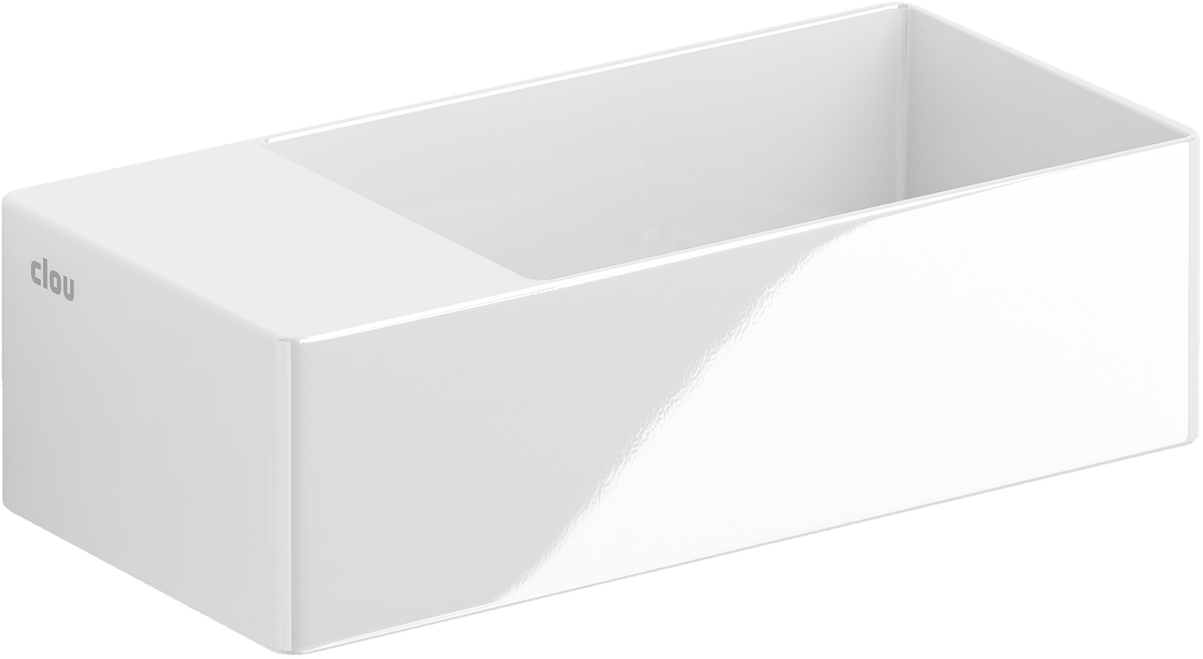 Darmowa Dostawa - Umywalka 35x18 cm prostokątna ścienna-nablatowa biała Clou New Flush CL0303432